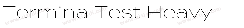 Termina Test Heavy字体转换